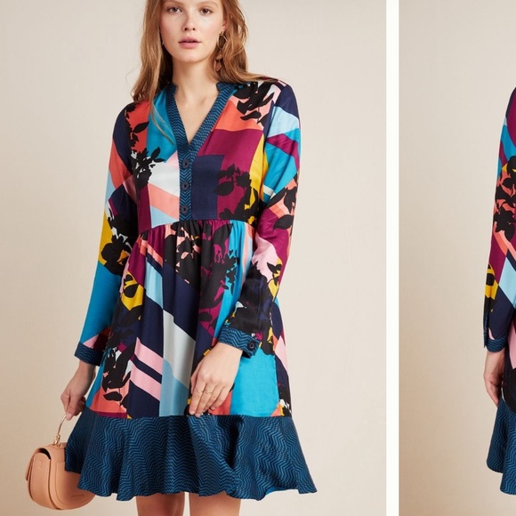 Anthropologie Dresses & Skirts - Anthropologie NWT Maeve Gillian Abstract Shirtdress Size S.